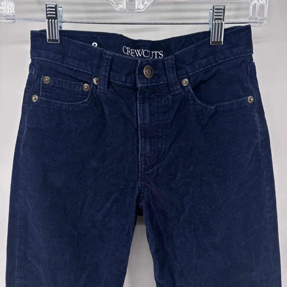 Crewcuts Boys Corduroy‎ Pants Size 8 Navy Blue Casual Classic Kidswear